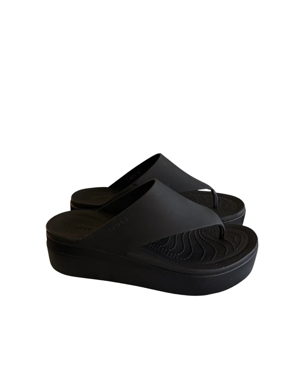 Crocs Women's Brooklyn Flip Low Wedge Sandals